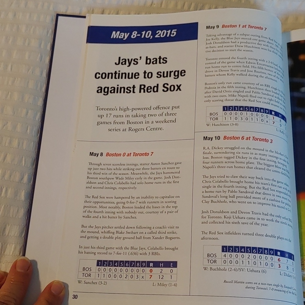 🌻CANADA'S TEAM TORONTO BLUE JAYS BOOK - Picture 5 of 6